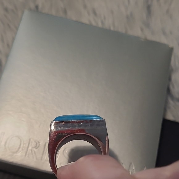 Lois Hill Rare Sterling and Turquoise Ring - Picture 4 of 10